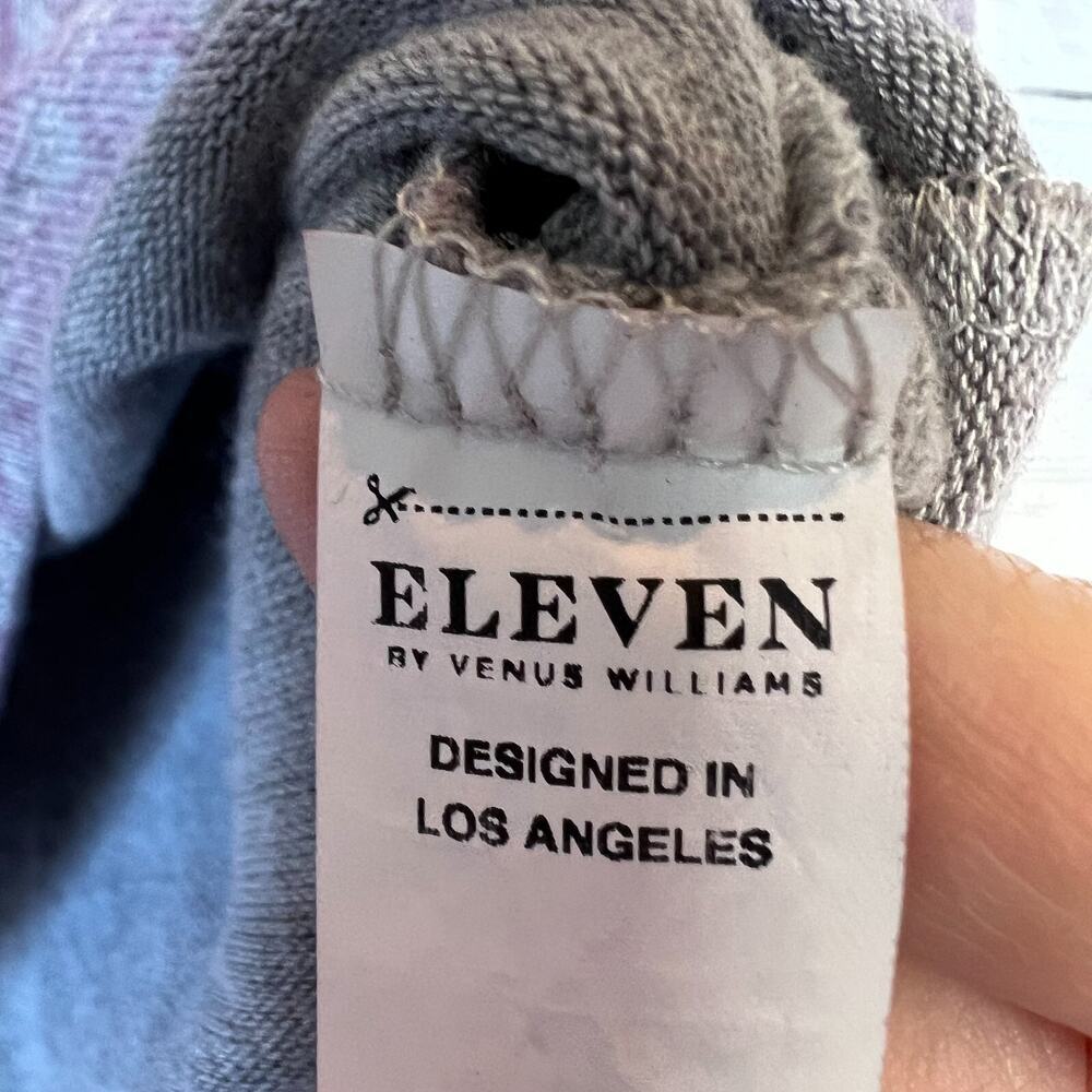 EleVen by Venus Williams Top Womens Size Small Purple and Gray Marbled Cropped - Picture 9 of 16